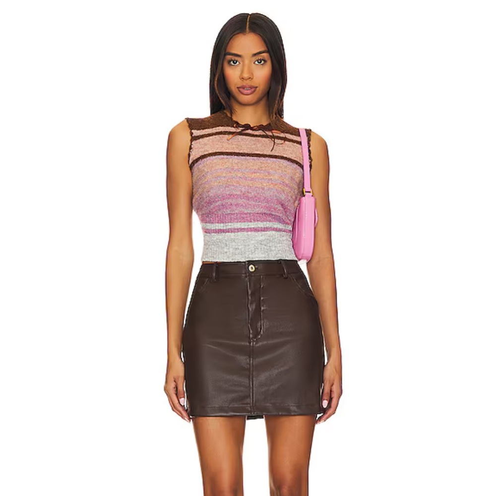 Ezra Skirt in Dark Brown